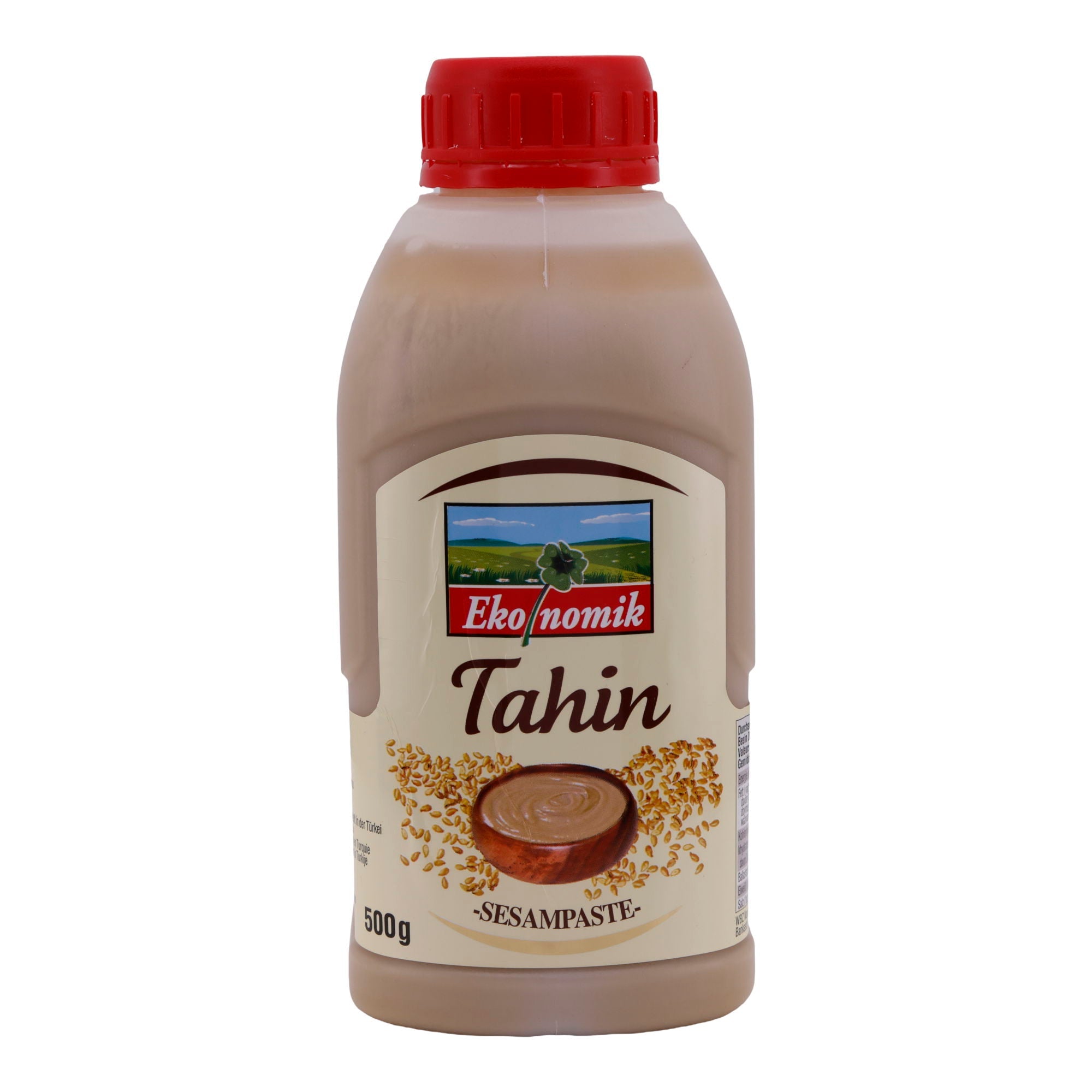 Sesampaste Ekonomik | Tahin | 100 % Weiße Sesamsamen | 500g EKONOMIK